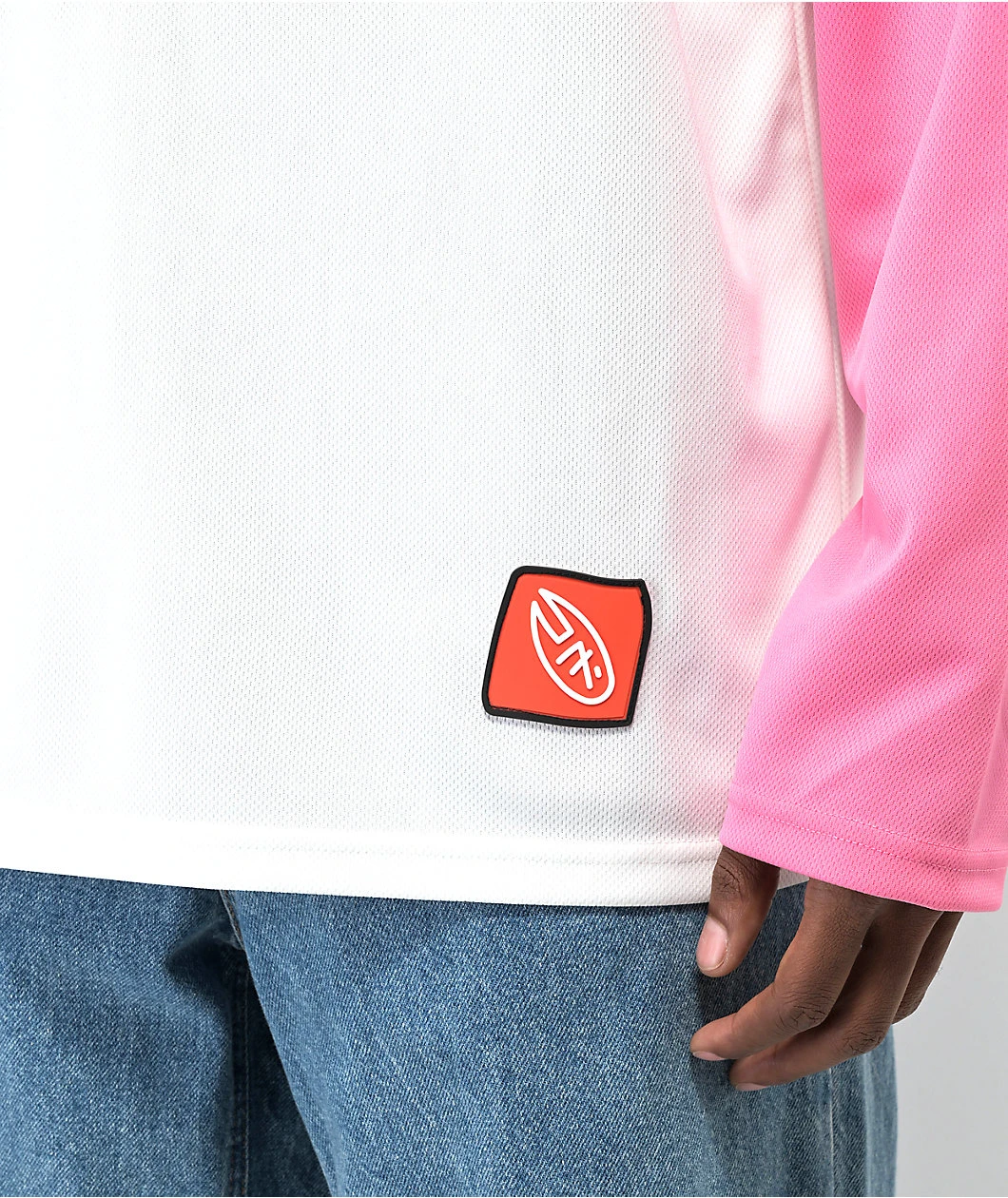 Salem7 Pink & White Hockey Jersey - Image 5