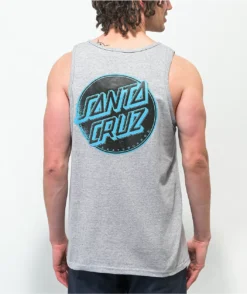 Santa Cruz Contra Distress Grey Tank Top