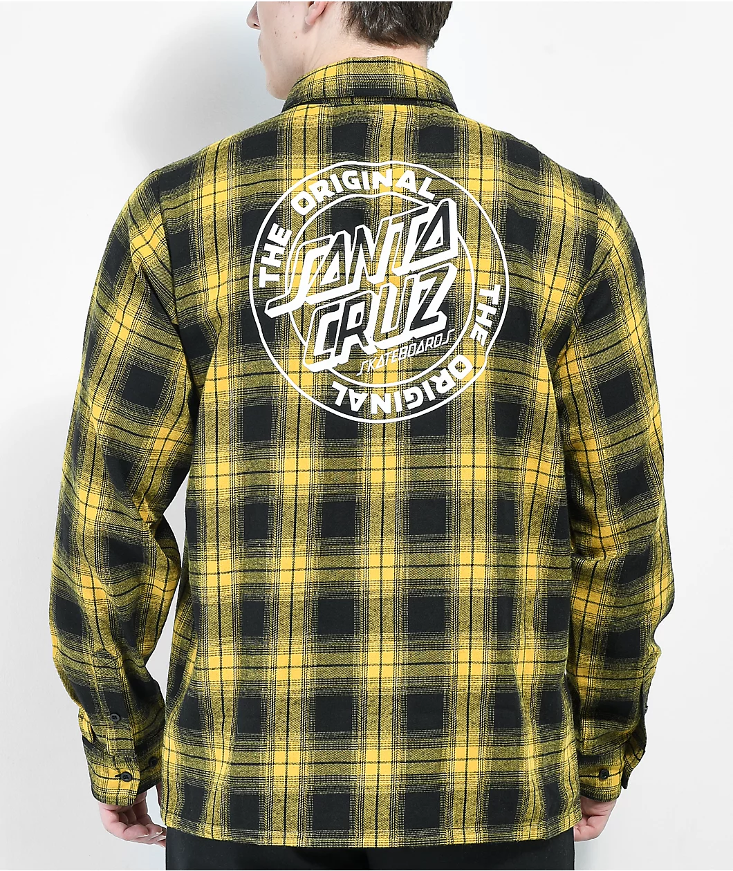 Santa Cruz Dot Black & Ochre Flannel Shirt