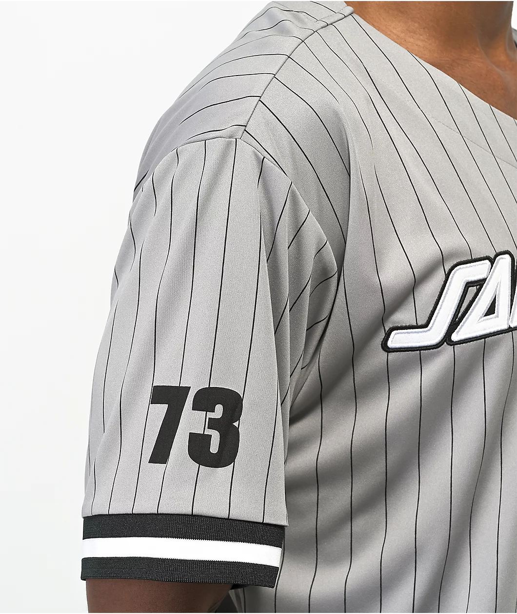 Santa Cruz Dryden Grey Baseball Jersey - Image 5