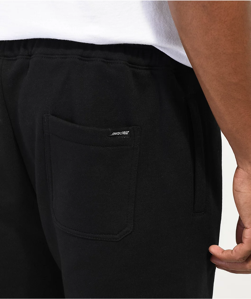 Santa Cruz Outline Stripe Black Sweatpants - Image 4