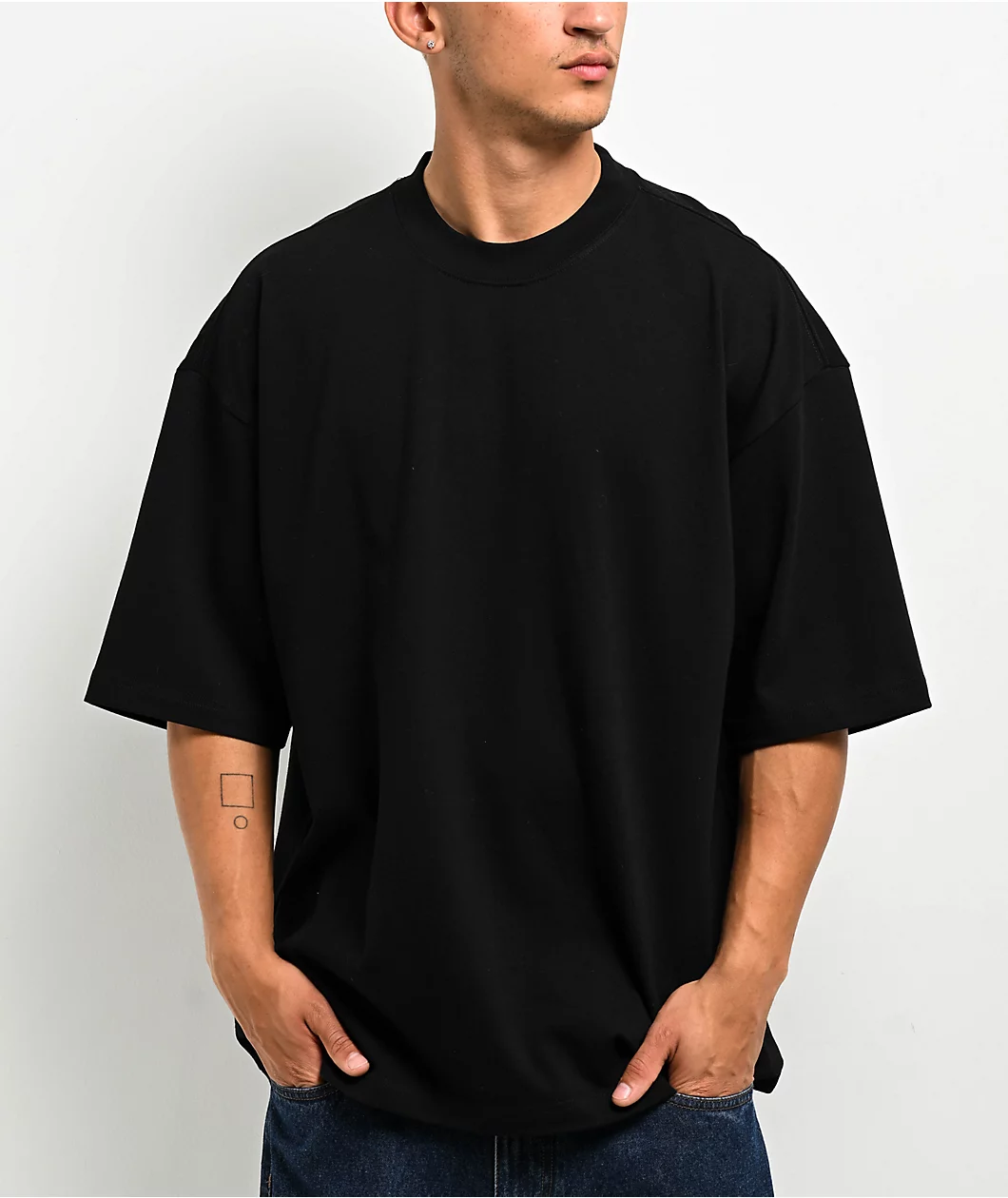 Shaka Wear Designer Garment Dye Black T-Shirt