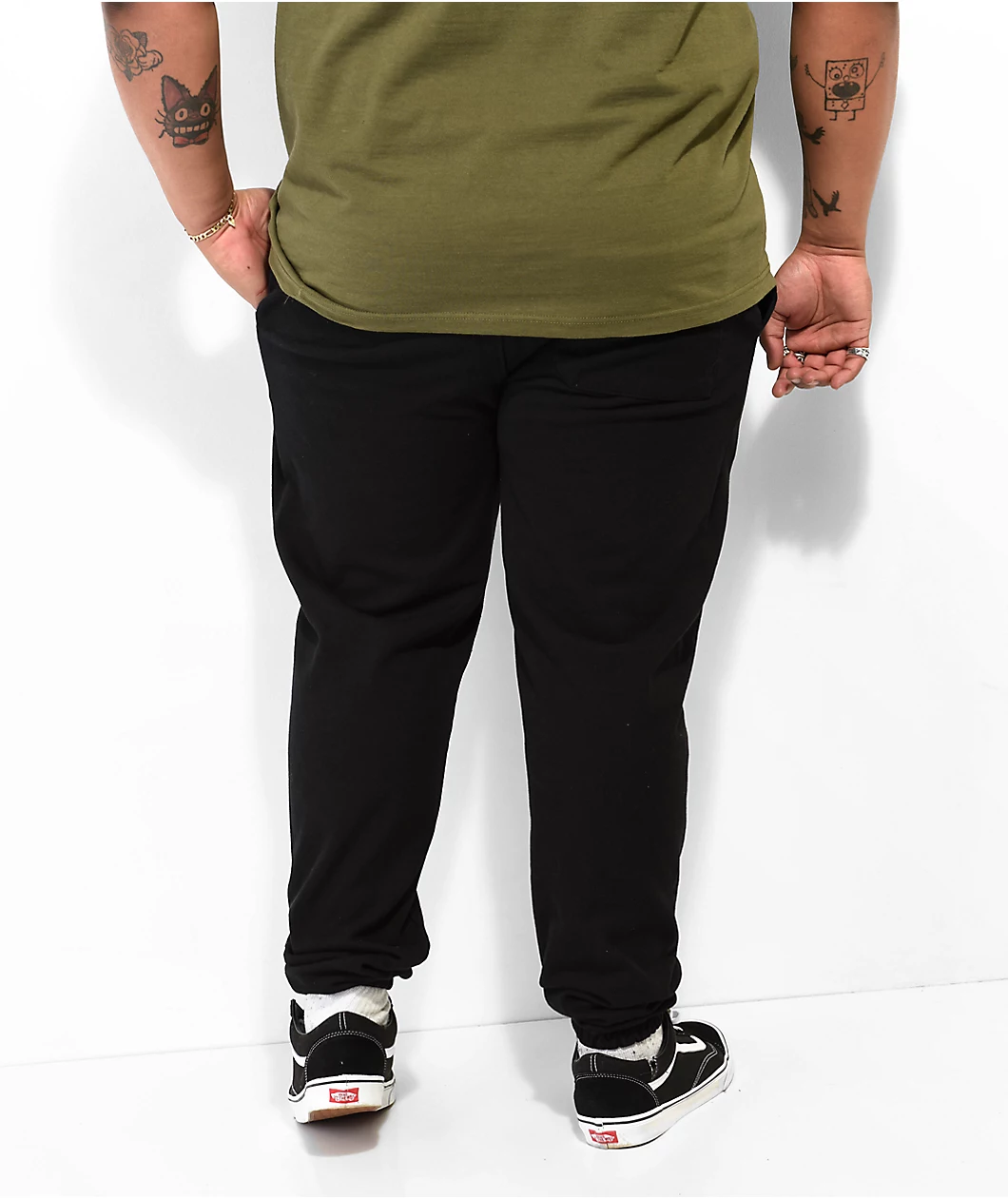 Shaka Wear Garment Dye Black Sweatpants - Image 4