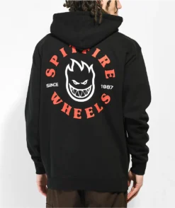 Spitfire Bighead Black Zip Hoodie