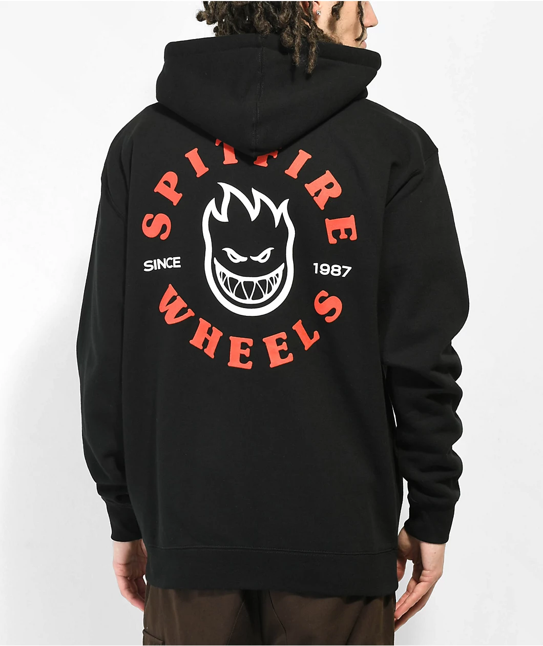 Spitfire Bighead Black Zip Hoodie