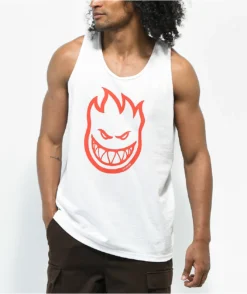 Spitfire Bighead White Tank Top