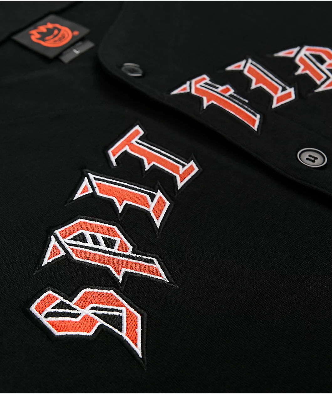 Spitfire Old English Black Baseball Jersey - Image 4