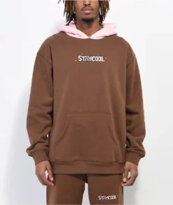 Staycoolnyc Sparkle Brown Hoodie