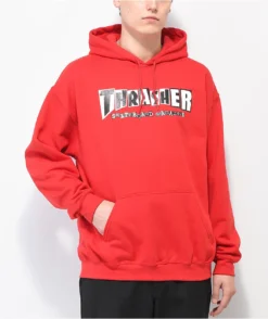 Thrasher X Baker Red Hoodie