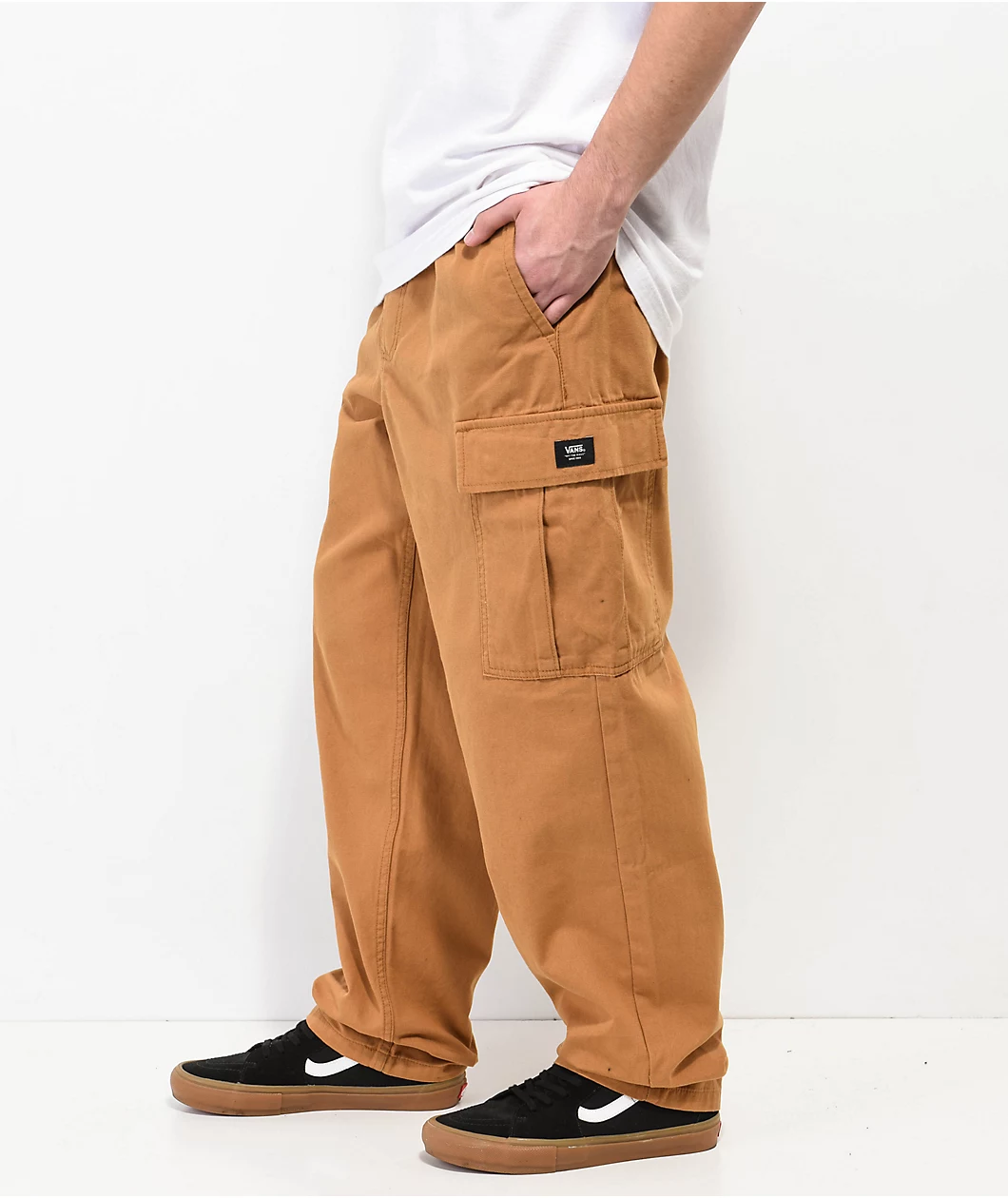 Vans Range Cargo Bone Brown Elastic Waist Pants - Image 8