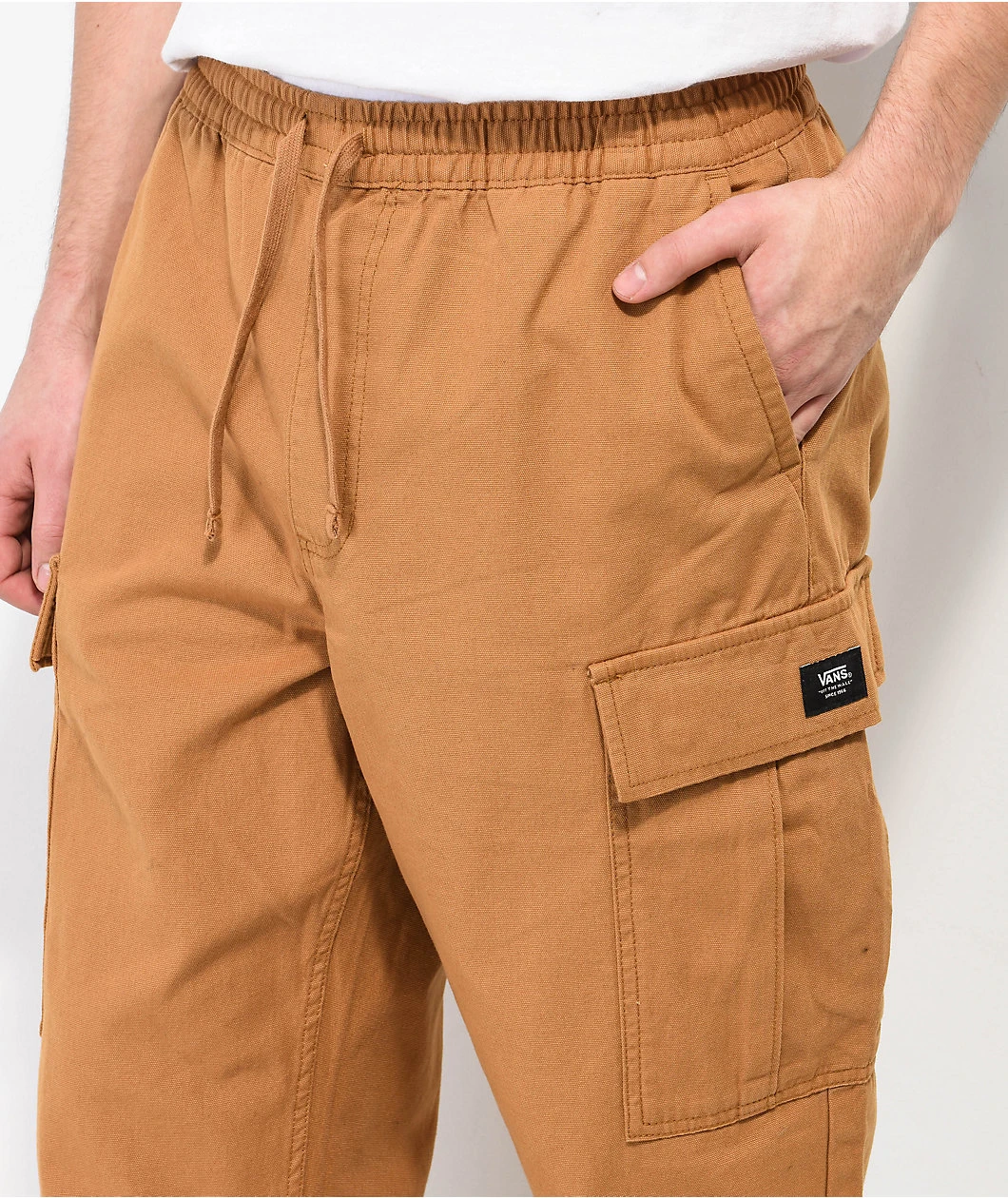 Vans Range Cargo Bone Brown Elastic Waist Pants - Image 4