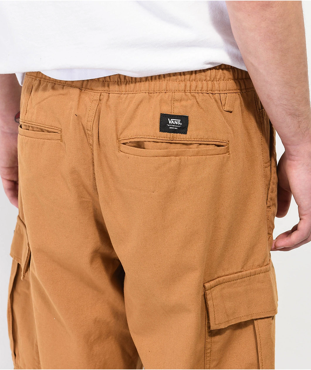 Vans Range Cargo Bone Brown Elastic Waist Pants - Image 5