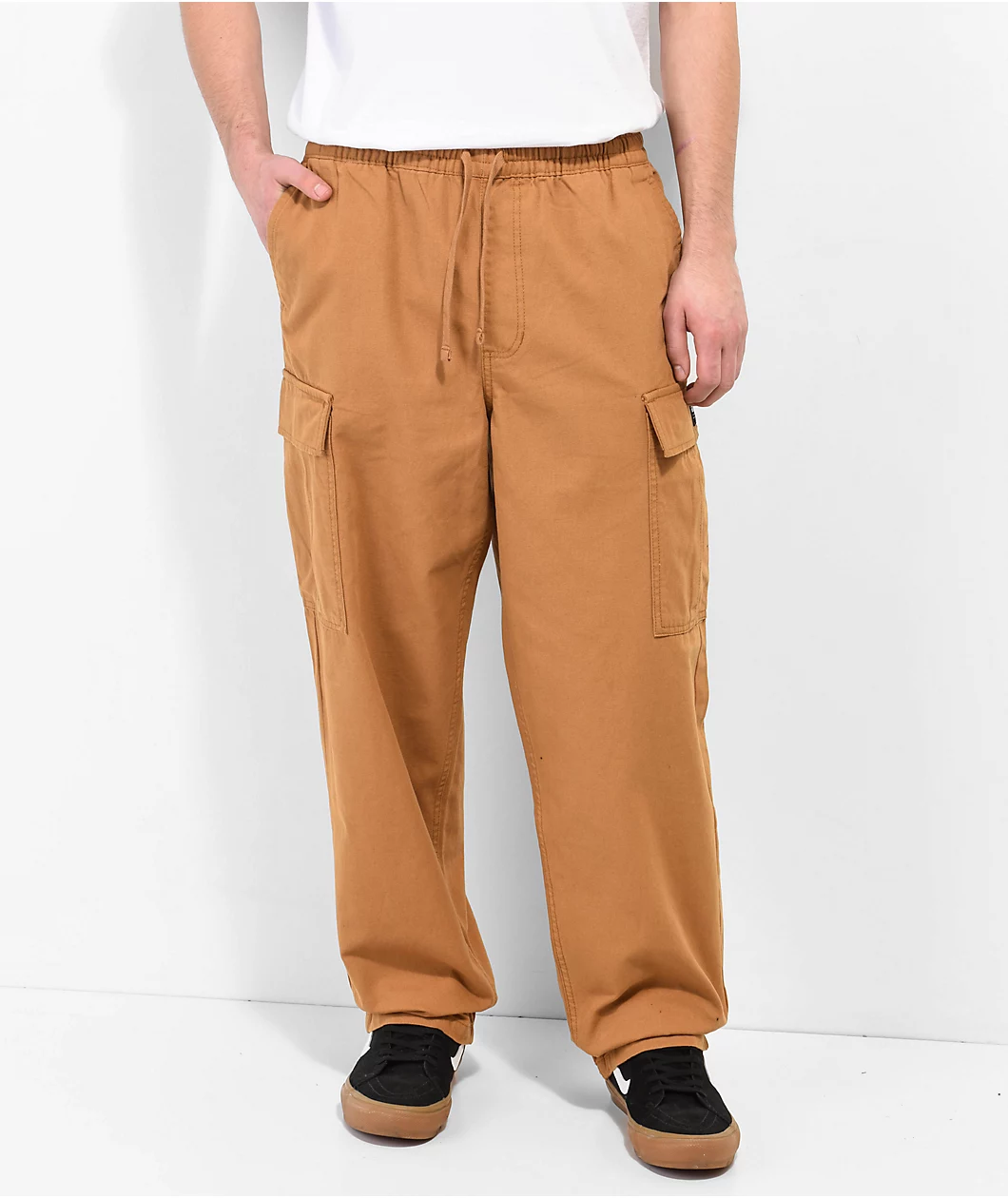 Vans Range Cargo Bone Brown Elastic Waist Pants - Image 9