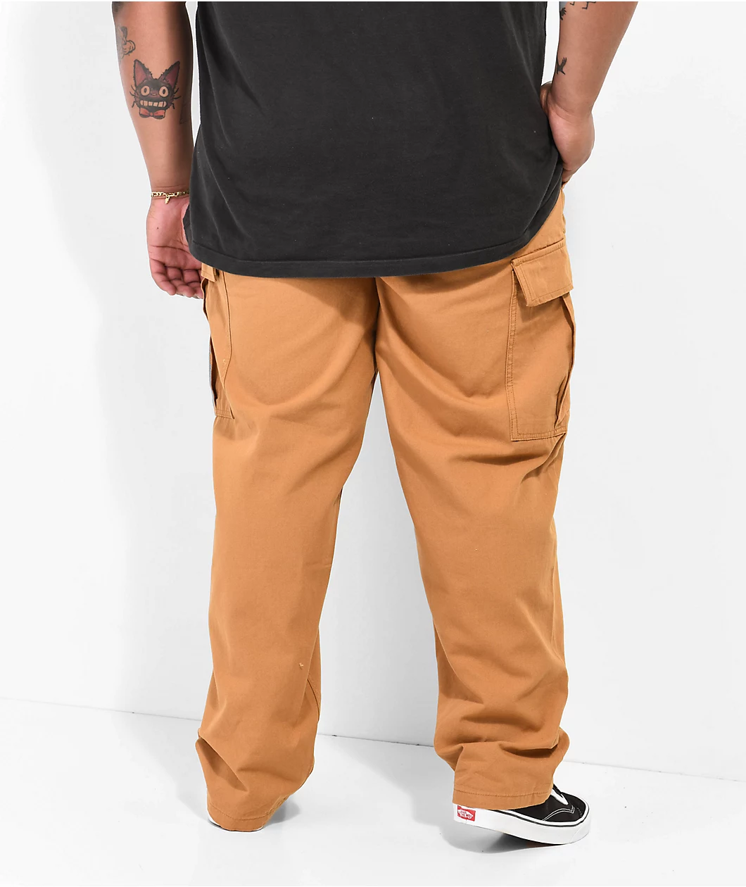 Vans Range Cargo Bone Brown Elastic Waist Pants - Image 2