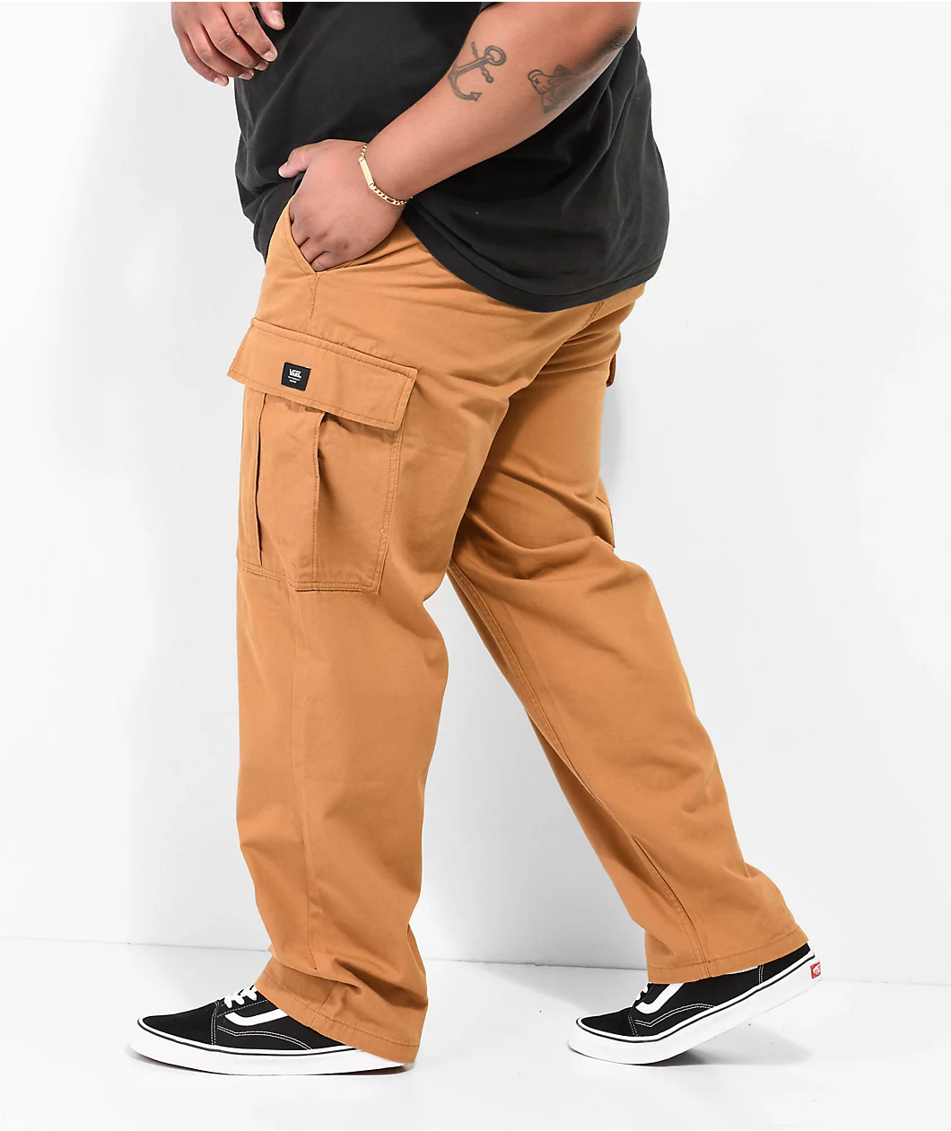 Vans Range Cargo Bone Brown Elastic Waist Pants - Image 3