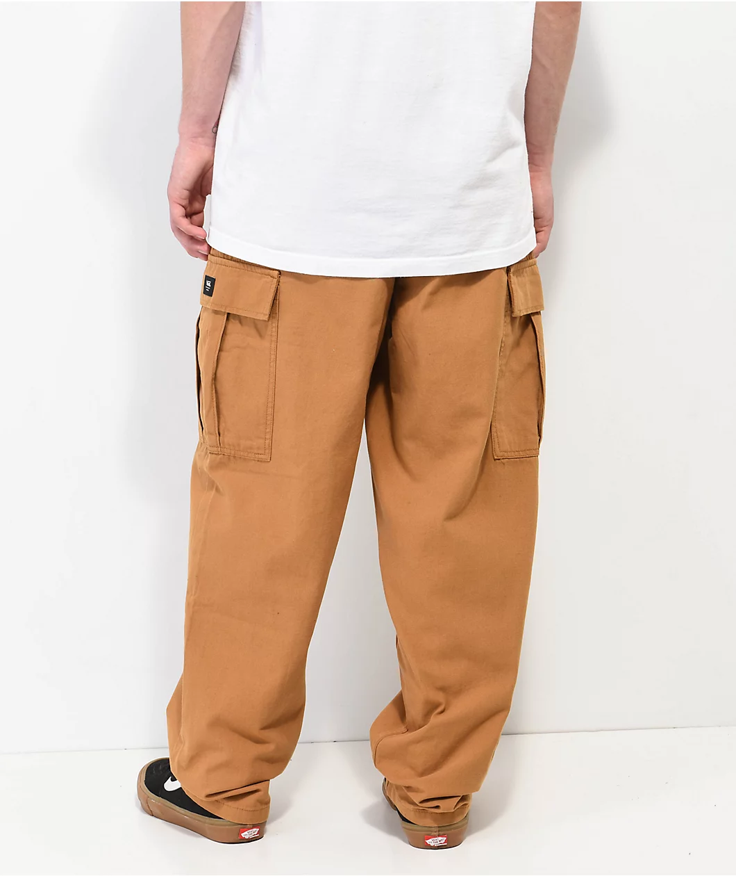 Vans Range Cargo Bone Brown Elastic Waist Pants - Image 7