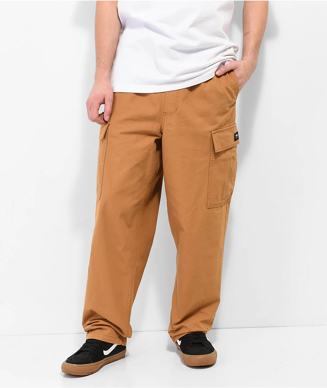 Vans Range Cargo Bone Brown Elastic Waist Pants - Image 6