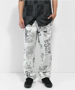 Vans X Daniel Johnston White Chino Pants