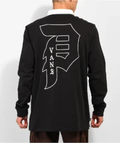 Vans X Primitive Black & White Rugby Shirt