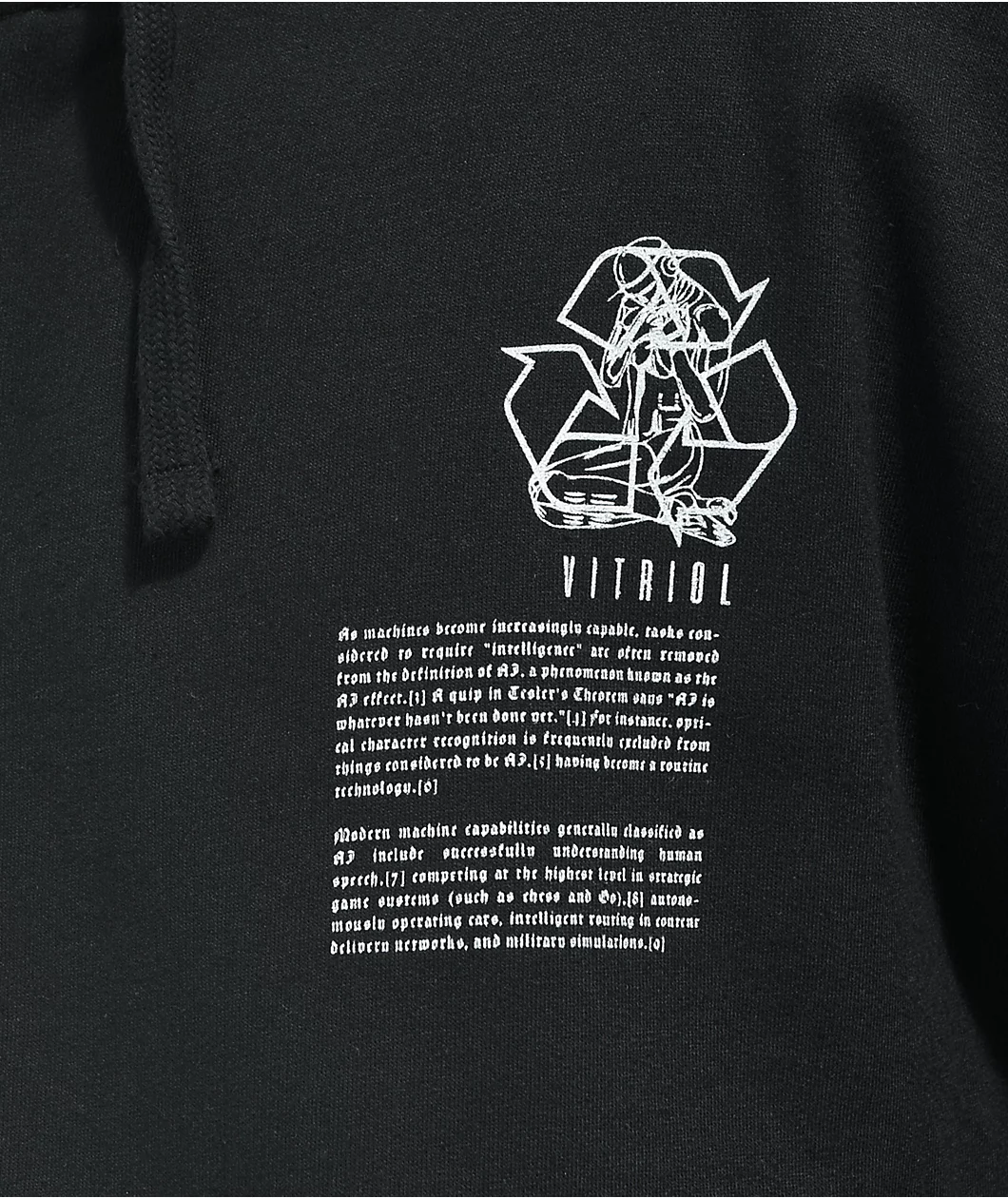 Vitriol Machines Black Zip Hoodie - Image 4