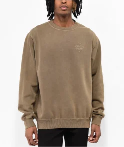 Volcom Compstone Brown Crewneck Sweatshirt