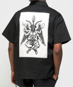 Welcome Bapholit Black Short Sleeve Work Shirt