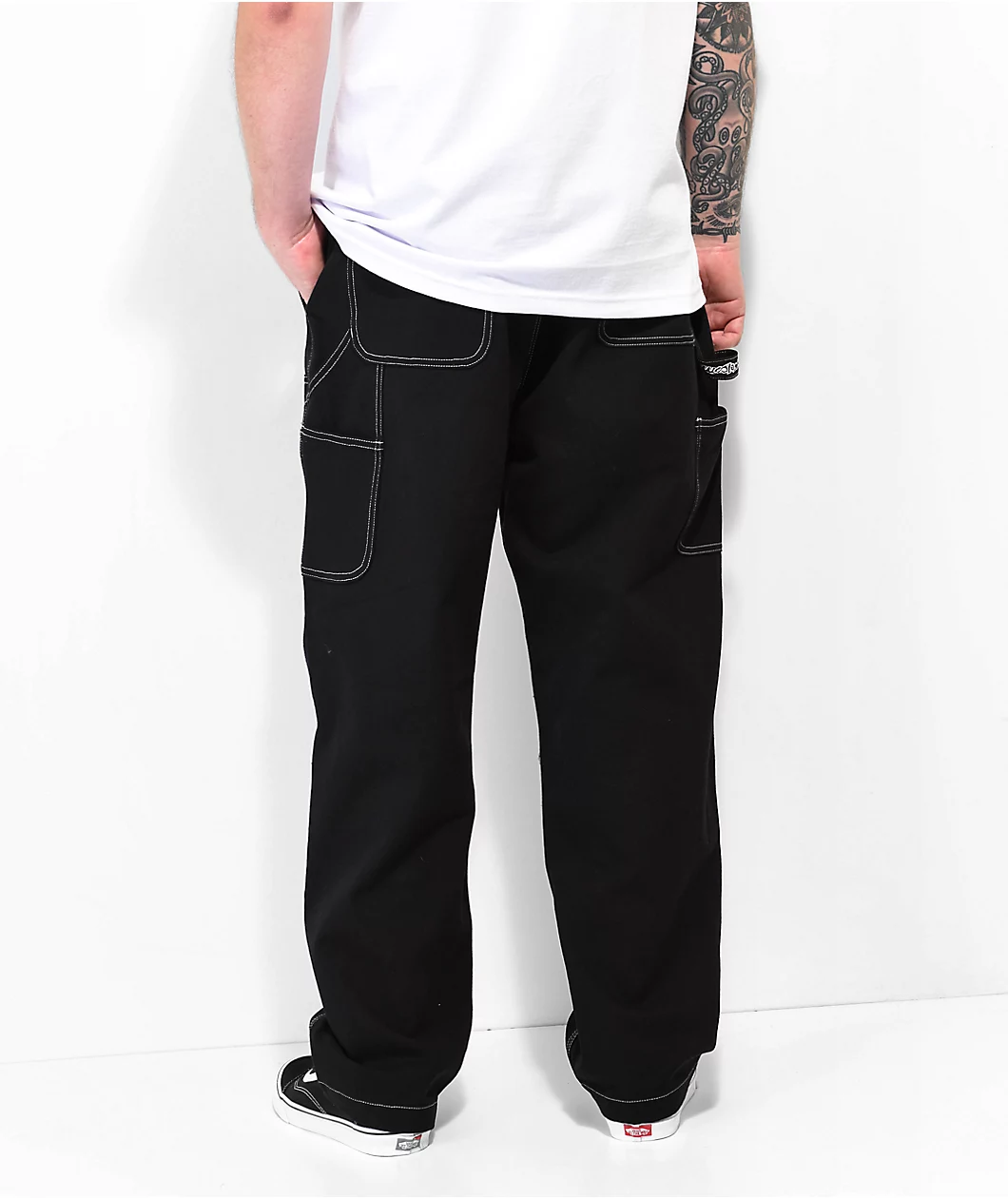 Welcome Brace Black Carpenter Pants - Image 4