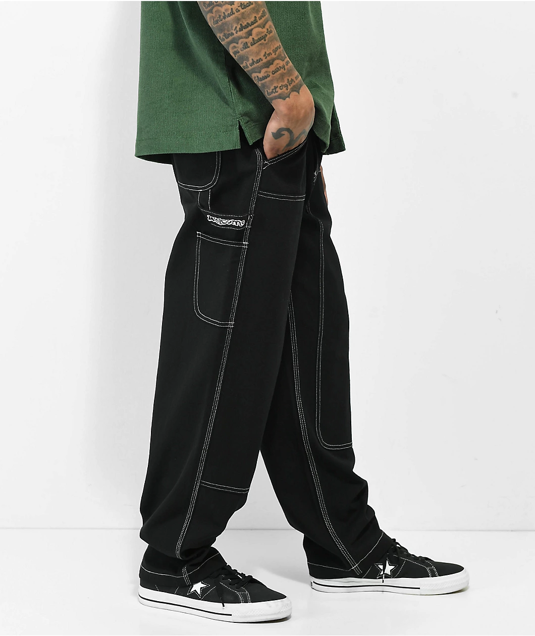 Welcome Brace Black Carpenter Pants - Image 7