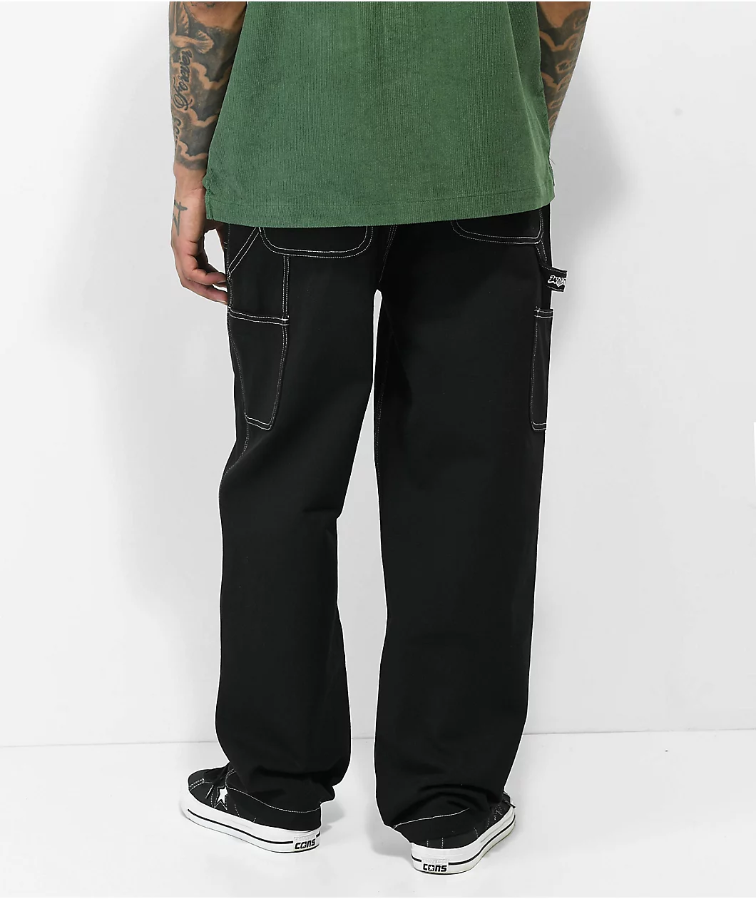 Welcome Brace Black Carpenter Pants - Image 2