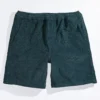 Welcome Hydra Dark Green Corduroy Shorts