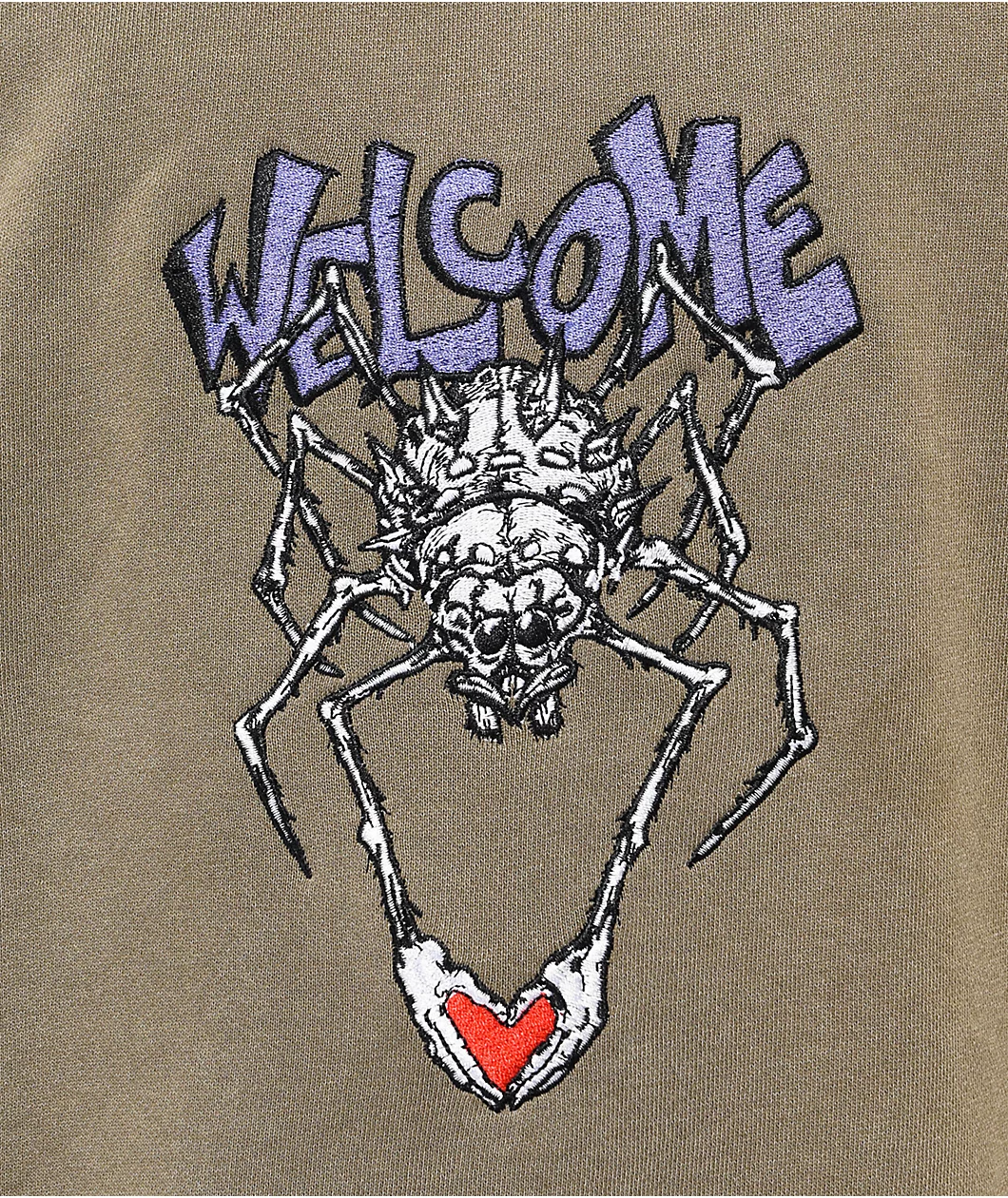 Welcome Spidey Brown Crewneck Sweatshirt - Image 2