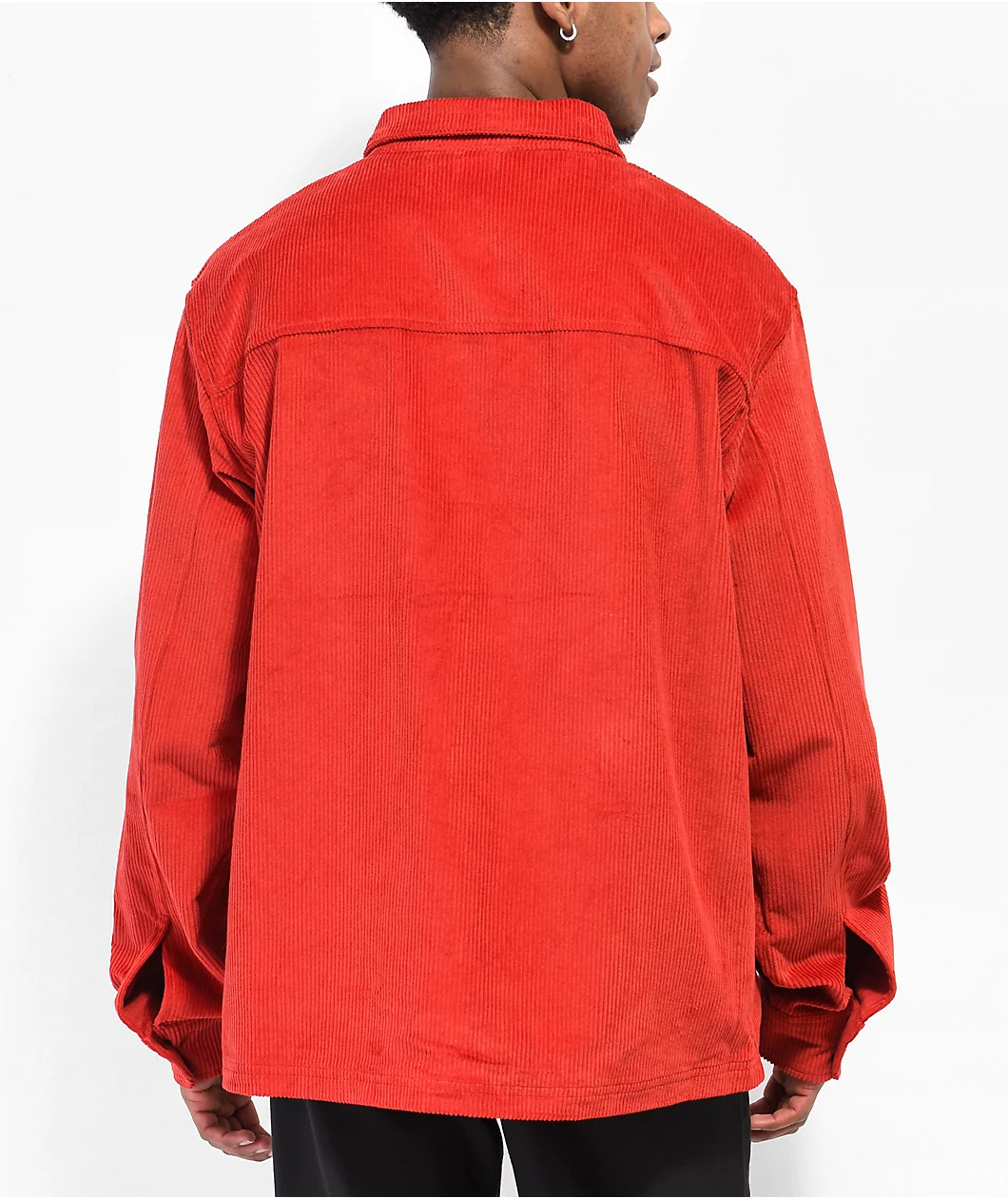 Worble Red Corduroy Long Sleeve Shirt - Image 2