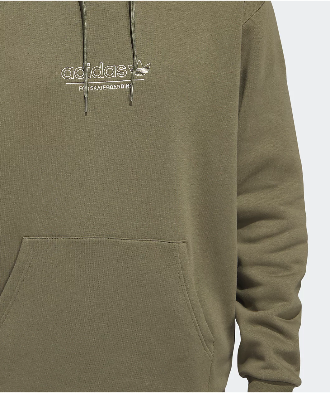 Adidas Strike Through Olive Hoodie - Image 3