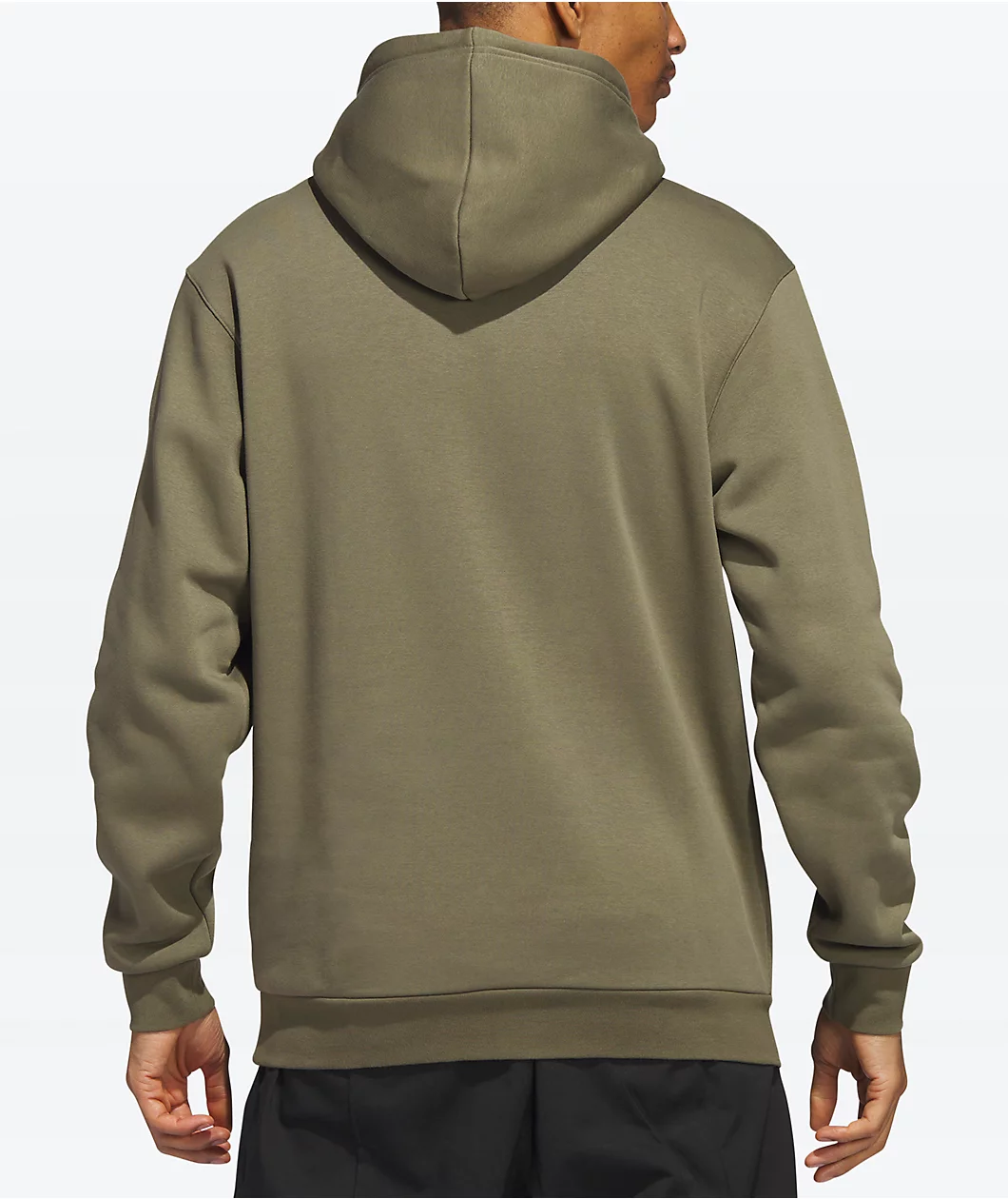 Adidas Strike Through Olive Hoodie - Image 2