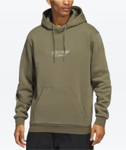 Adidas Strike Through Olive Hoodie